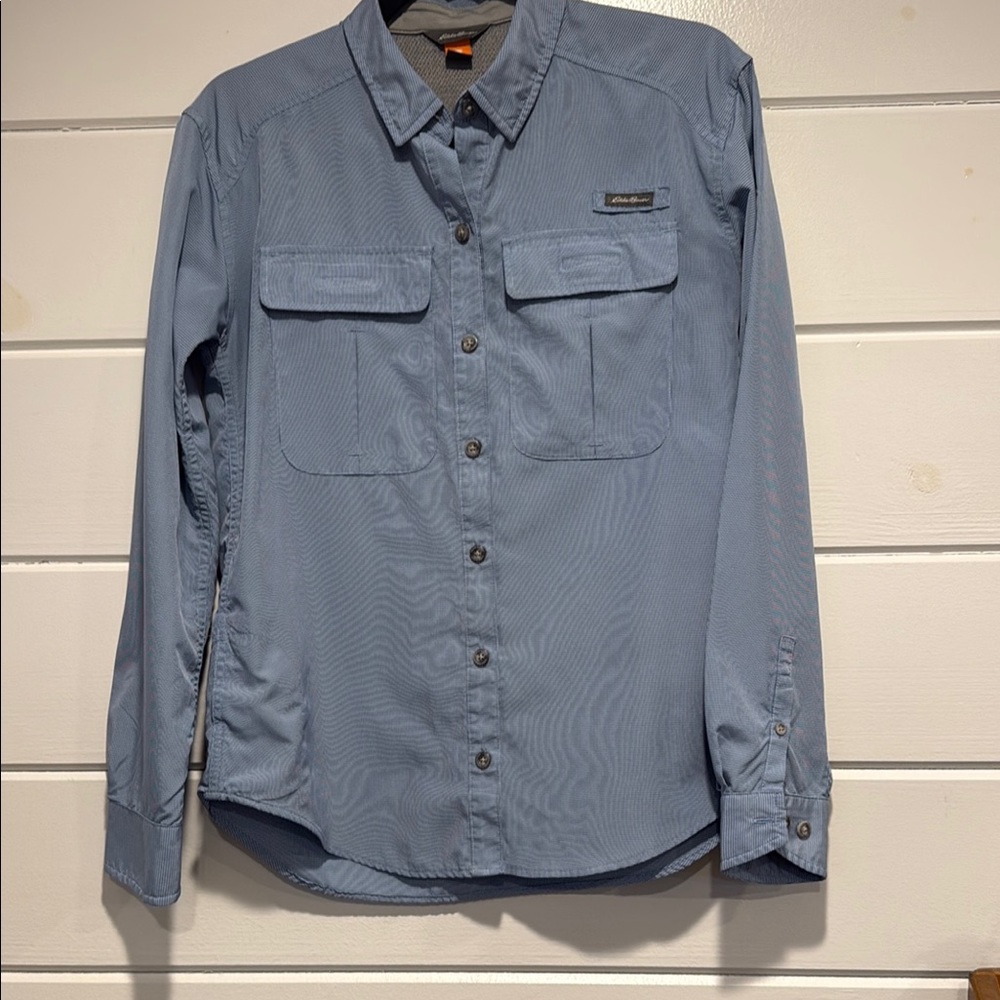 Blue Button-Up Shirt - Eddie Bauer